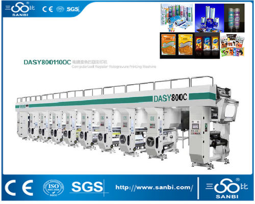 China Maquinaria de impressão automática de alta velocidade do Gravure do motor da máquina de impressão 7 da rotogravura fornecedor
