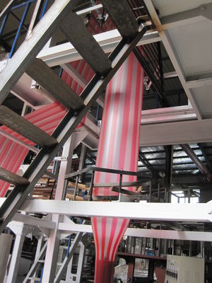 China máquina de sopro do filme do LDPE/HDPE da cor do dobro da largura de 600mm fornecedor
