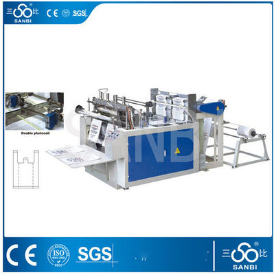 China Duas linhas saco quente do t-shirt da selagem que faz a máquina com máquina do desenrolamento fornecedor