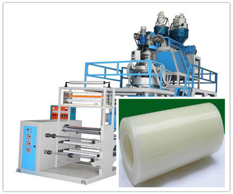 China Máquina de sopro do filme plástico do polipropileno dos PP da dupla camada, máquina de sopro da extrusão fornecedor